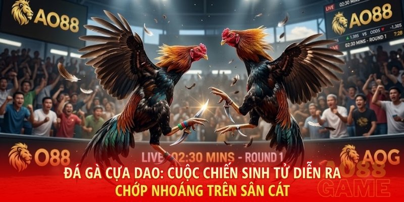 Đá gà cựa dao: Cuộc chiến sinh tử diễn ra chớp nhoáng trên sân cát với nhịp độ nhanh nhất.