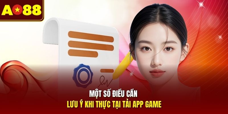 Một số điều cần lưu ý khi thực hiện tải app game