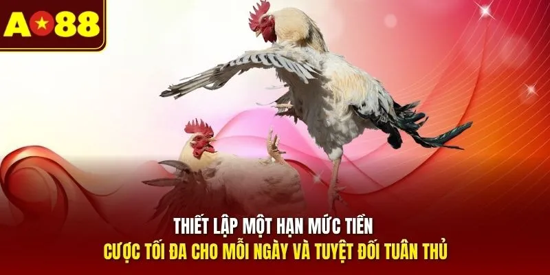 Thiết lập một hạn mức tiền cược tối đa cho mỗi ngày và tuyệt đối tuân thủ