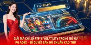Giải Mã Chỉ Số RTP & Volatility Trong Nổ Hũ PG AO88 – Bí Quyết Săn Hũ Chuẩn Cao Thủ