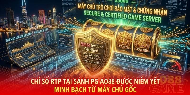 Chỉ số RTP tại sảnh PG AO88 được niêm yết minh bạch từ máy chủ gốc và kiểm định độc lập bởi các tổ chức quốc tế uy tín.